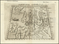 Baltic Countries and Scandinavia Map By Girolamo Ruscelli