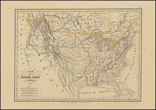 United States Map By Th. Lejeune