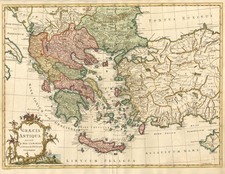 Europe, Turkey, Asia, Turkey & Asia Minor, Balearic Islands and Greece Map By John Blair