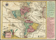 California as an Island and America Map By Johann George Schreiber