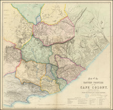 South Africa Map By Henry Hall / Edward Stanford