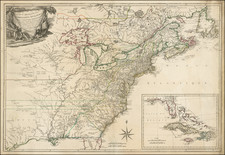 United States, New England, Mid-Atlantic, South, Southeast, Midwest and American Revolution Map By Jacques Esnauts  &  Michel Rapilly