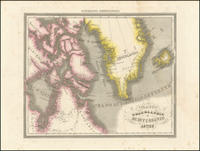 Polar Maps, Iceland and Canada Map By Francesco Marmocchi