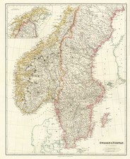 Europe and Scandinavia Map By John Arrowsmith