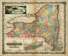 New York State Map By Charles Magnus