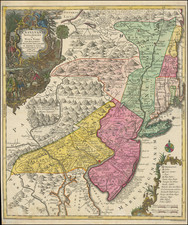 New York State, New Jersey and Pennsylvania Map By Tobias Conrad Lotter