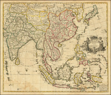 China, Japan, India and Southeast Asia Map By John Senex