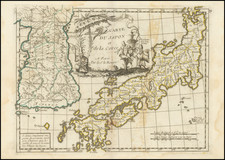 Carte Du Japon et de la Coree . . . By George Louis Le Rouge