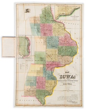 Iowa Map By Joseph Hutchins Colton