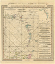 Caribbean, Virgin Islands and Other Islands Map By William Faden