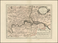 London Map By Franz Johann Joseph von Reilly