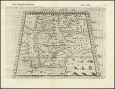 India and Central Asia & Caucasus Map By Girolamo Ruscelli