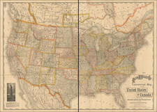 United States Map By Rand McNally & Company