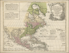 America Septentrionalis Concinnata juxta Observationes . . .  By Tobias Conrad Lotter