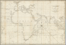 Indian Ocean, Asia, Africa and Australia Map By Richard Phillips