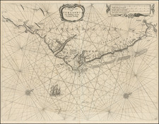 De Zuyd oost zyde van Yerlandt Van Dubling tot aen't Eylandt Corckbeg . . .  By Caspar  Lootsman / Anthonie (Theunis)   Jacobsz