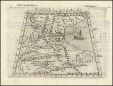 Central Asia & Caucasus Map By Girolamo Ruscelli