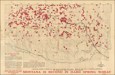 Montana Map By Great Northern Railway Co.
