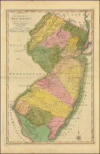 New Jersey Map By Mathew Carey