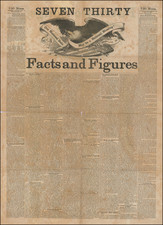 United States, Civil War, Curiosities and Prints & Drawings Map By Jay Cooke & Co.