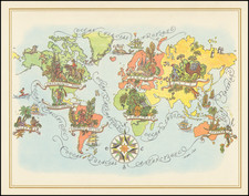 [Pan American Menu Map]  (World) By Jacques  Liozu