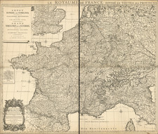 Belgium, Switzerland, France, Northern Italy and Germany Map By Mortier, Covens et fils
