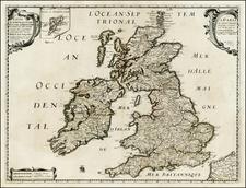 British Isles Map By Guillaume Sanson