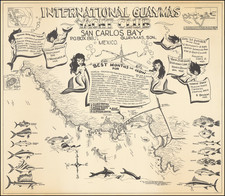 Mexico and Baja California Map By Bill Valentine