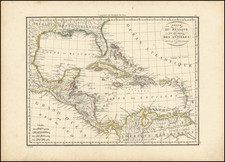 Caribbean Map By Alexandre Emile Lapie