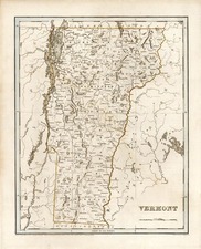 New England Map By Thomas Gamaliel Bradford