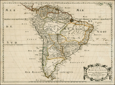 South America Map By Nicolas Sanson