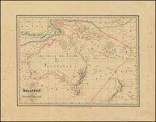 Australia and Oceania Map By Th. Lejeune