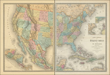 United States Map By Eugène Andriveau-Goujon