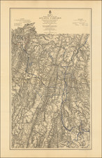 South, Southeast, Georgia and Civil War Map By United States War Dept.