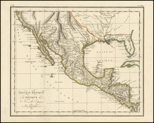 Texas, Plains, Southwest, Rocky Mountains, Mexico and California Map By Anonymous