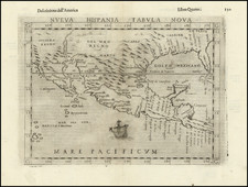 Nueva Hispania Tabula Nova By Girolamo Ruscelli