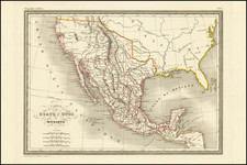 Carte des Etats-Unis du Mexique.   By Thierry
