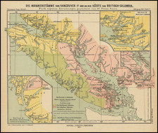 British Columbia Map By Augustus Herman Petermann
