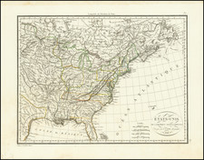 United States Map By Alexandre Emile Lapie