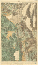 Southwest, Nevada and California Map By George M. Wheeler