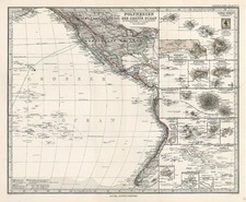 Australia & Oceania and Oceania Map By Adolf Stieler