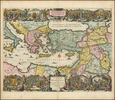 Turkey, Mediterranean, Holy Land and Turkey & Asia Minor Map By Daniel Stoopendahl