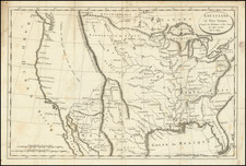 United States, South, Louisiana and Plains Map By Louis Narciss Baudry des Lozieres