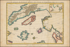 Polar Maps, Atlantic Ocean, Scandinavia and Canada Map By Nicolo Zeno