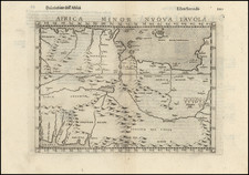 Africa Minor Nuova Tavola By Girolamo Ruscelli