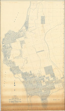 (La Jolla & Pacific Beach) Map of a Portion of San Diego Pacific Beach to Top of the Biological Grade Including La Jolla . . . Mar. 21st 1924 Revised July 1947 By Rodney Stokes