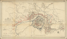 Georgia and Civil War Map By Bowen & Co. / Captain Orlando M. Poe