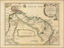 South America, Brazil, Guianas & Suriname and Venezuela Map By Pierre Du Val