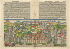 Turkey and Turkey & Asia Minor Map By Hartmann Schedel