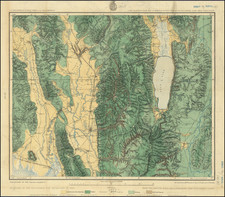 Utah, Idaho and Utah Map By George M. Wheeler
